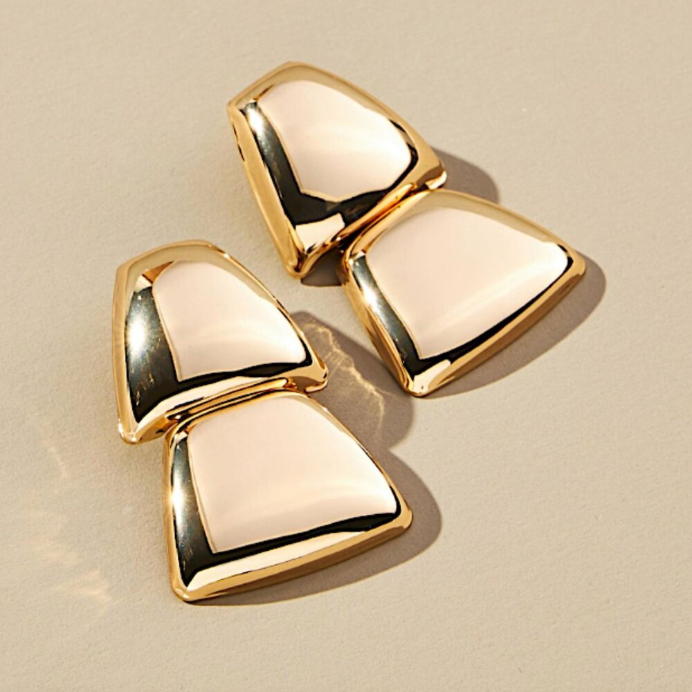 NEW ~ Anthropologie — The Restored Vintage Collection: Two-Tier Drop Earrings